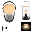 LuminoGlow Bamboo Lantern - Rechargeable