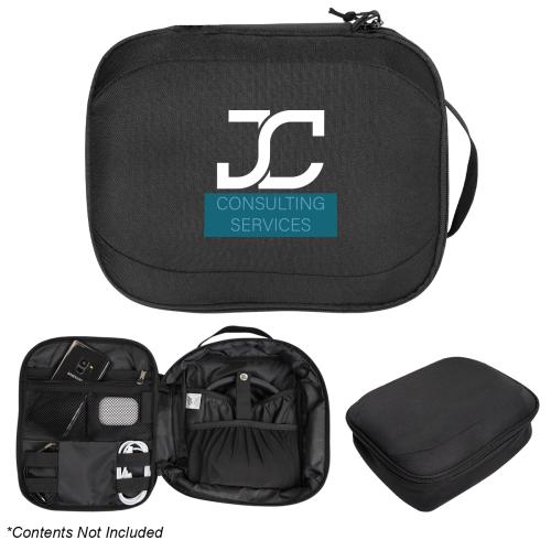 Bags - Shoe Bags - EcoTech Travel Pouch - Recycled Black Organizer