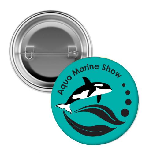 Tradeshow Accessories - Giveaways - MystiPin 2.25 Silver Gloss Button