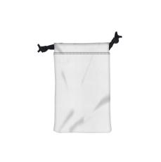 Sunglo White Drawstring Pouch - Full Color - Cases & Accessories