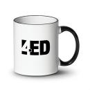 Caf&eacute;Hue 11oz Color-Trim Ceramic Mug