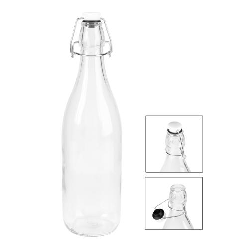 Drinkware - Glass Bottles - PureSeal 1L Swing Top Glass Bottle