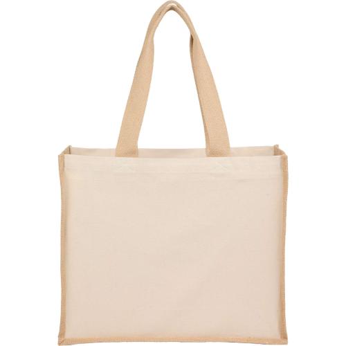 Bags - Tote Bags - EcoHarmony Jute-Cotton Shopper Tote
