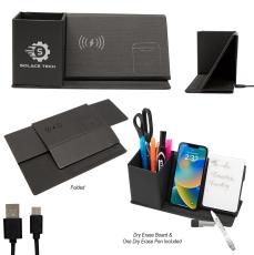 ChargeSlate Foldable Desk Organizer - Wireless Chargers