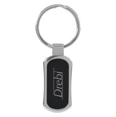 KeyGlint Gunmetal Laser Ring - Keychains
