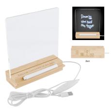 EcoGlow Bamboo Message Board - Desk & Office