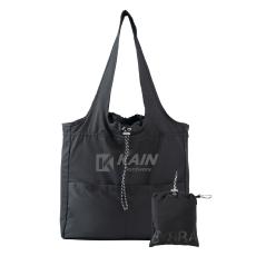 EcoWave Foldaway Tote - Recycled Nylon, Compact - Nylon & Polyester