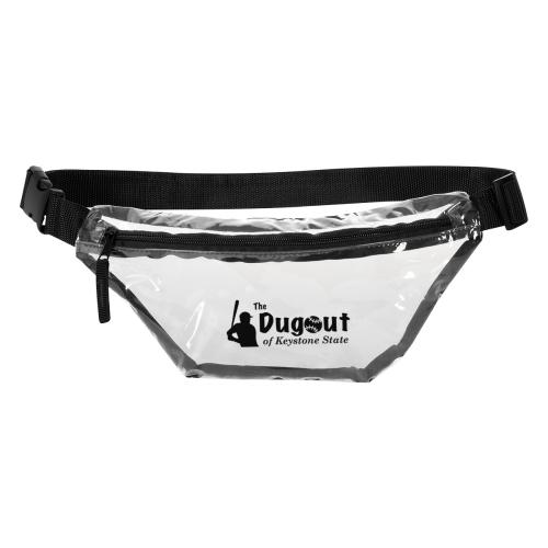Bags - Tote Bags - Clear & Transparent - TransPax Clear PVC Fanny Pack - Adjustable Strap
