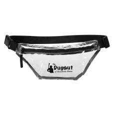 TransPax Clear PVC Fanny Pack - Adjustable Strap - Clear & Transparent