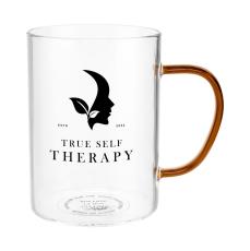 AmberGlow 13.5 Oz Laser Glass Mug - Glass Cups & Tumblers