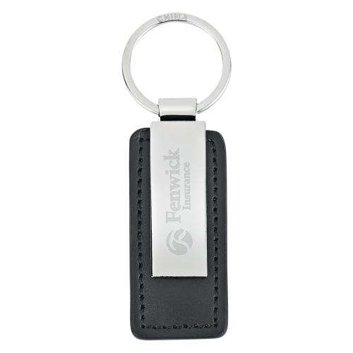 Auto & Tools - Keychains - Brilluxe Metal & Leather Key Tag