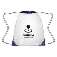 Clear Drawstring Bag - Clear
