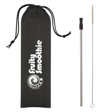 EcoSip Steel Straw Kit with Cleaning Brush - Straws