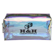 GlitzGlam Clear Iridescent Toiletry Pouch - Travel Accessories