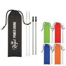 EcoSip Steel Straw Duo Set - Straws
