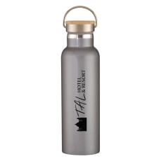 EcoChill 21oz WoodLid Steel Bottle - Metal Bottles