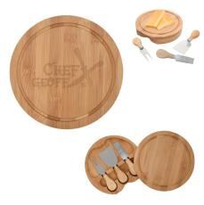 Bamboo Delight Cheese Serve Set - Meat & Cheese