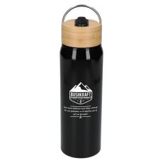 Billy 26oz Aluminum Bottle w/ FSC® Bamboo Lid - Water Bottles