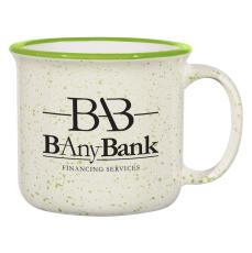 SpeckleCharm 15oz Ceramic Campfire Mug - Camping