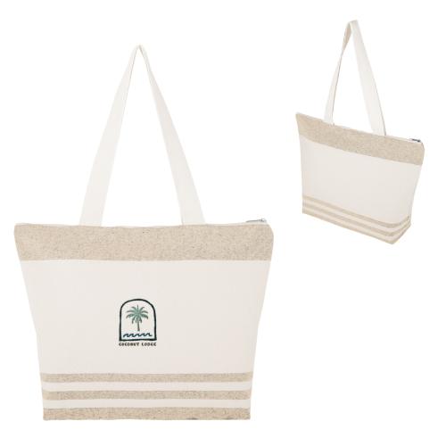 Bags - Tote Bags - Canvas & Cotton - EcoMelange Zippered Canvas Tote