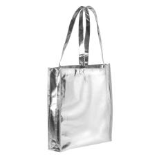 SilvaGlam 14-Inch Metallic Tote Bag - Tote Bags