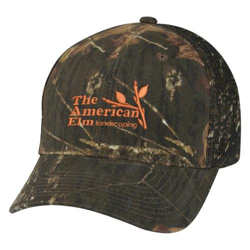Apparel - Headwear - Caps - Mossy Oak&reg; Hunter's Retreat Mesh Back Camouflage Cap