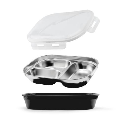 Home & Kitchen - Food Storage Containers - HeatEase Trio Stainless Bento Box