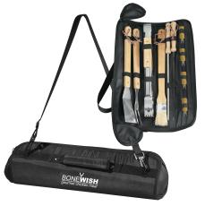 GrillMaster Pro BBQ Set Tote – Black - Grills & BBQ Accessories