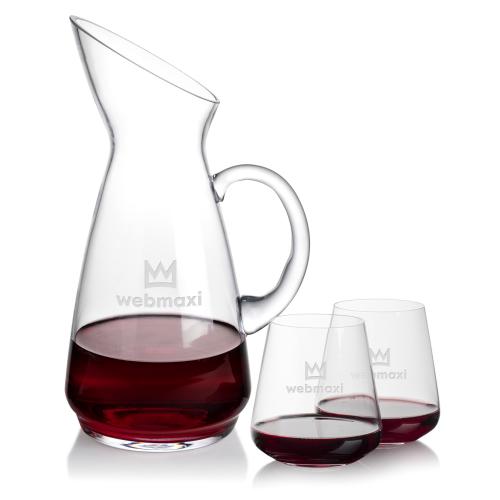 Drinkware - Barware - Carafes - ElegantFlow Crystal Wine Set