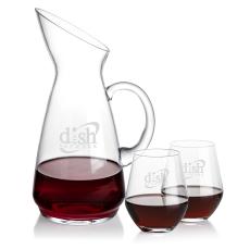 Elevé Crystal Carafe Set - Stemless Elegance - Gift Sets