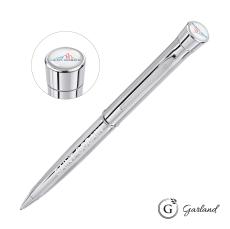 Garland® Signature Custom Emblem Rollerball Pen - Chrome - Ballpoint Pens