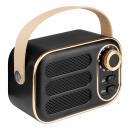 EchoRetro Gold Wireless Speaker & Radio