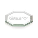 MirrorGleam Bevel Coaster Set with Base