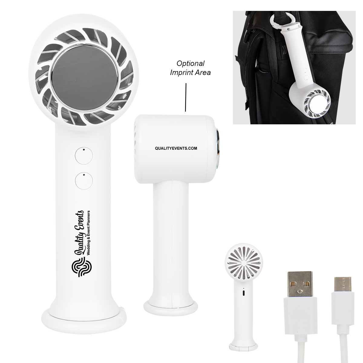 ChillBreeze Portable Cooling Fan - White 1395-0289WHT