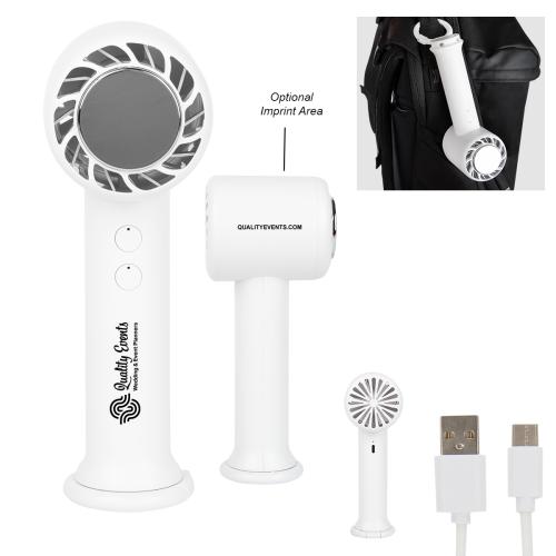 Sports & Outdoors - Fans - ChillBreeze Portable Cooling Fan - White