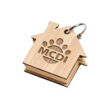 HouseMate Bamboo Sticky Keychain - Desk & Office