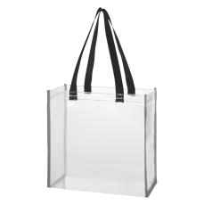 ReflectoClear Tote – Black Trim Style - Clear & Transparent
