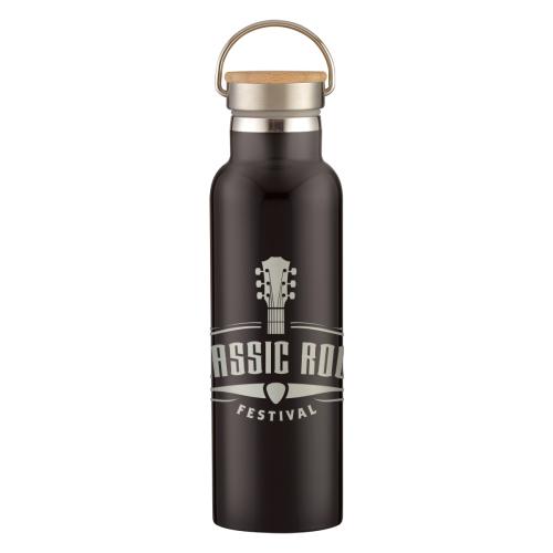 Drinkware - Metal Bottles - BambooChill 21oz Laser Steel Bottle