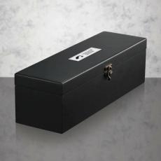 BlackSatin Vintage Wine Crate - Engraved Box - Wine Accessories