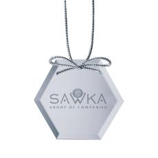 HexaGleam Mirror Ornament - Home & Kitchen