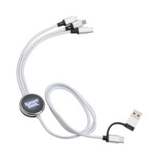 GlowConnect 3-in-1 Engraved Charge Cable - Charging Cables