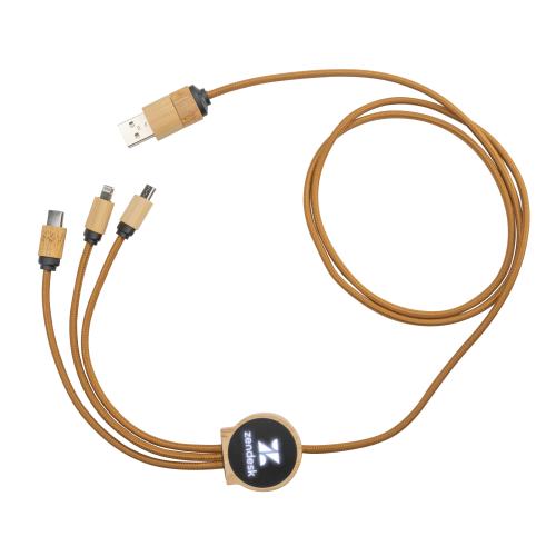 Technology - Charging Cables - EcoGlow Bamboo Multi-Charge Cable