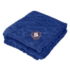 EcoWarm Sherpa Embroidered Blanket - Home & Kitchen