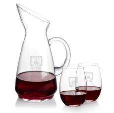 EleganceFlow Crystal Wine Gift Set - Carafes