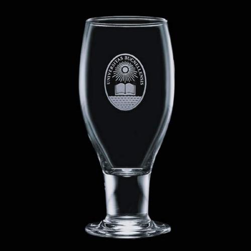 Drinkware - Barware - Beer Glasses & Stiens - Clear Elegance 12oz Etched Beer Glass