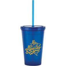 SipMate 16oz Tumbler with Straw Charm - School Swag