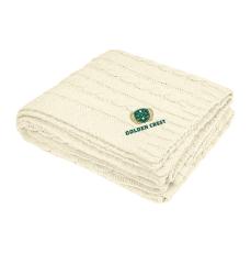 EcoCuddle Cable Knit Blanket - Recycled Warmth - Blankets