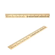 EcoMeasure 12 Natural Basswood Ruler - Rulers