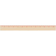 EcoMaster 12 Natural Silkscreen Ruler - Rulers
