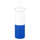 WHITE WITH BLUE White